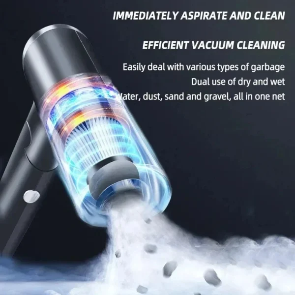 2 in-1 : Xiaomi Wireless Car Vacuum Cleaner – Unmatched Suction for Home & Car! - Image 2