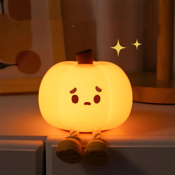 Halloween Pumpkin Night Lights Cute Soft Silicone Safe Lamp Decorations Timing Dimmable Bedside Decor Kids Baby Halloween Gifts - Image 2