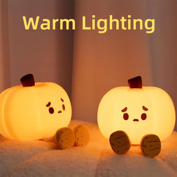 Halloween Pumpkin Night Lights Cute Soft Silicone Safe Lamp Decorations Timing Dimmable Bedside Decor Kids Baby Halloween Gifts - Image 5