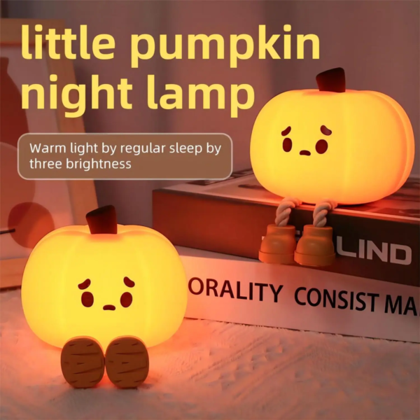 Halloween Pumpkin Night Lights Cute Soft Silicone Safe Lamp Decorations Timing Dimmable Bedside Decor Kids Baby Halloween Gifts - Image 3