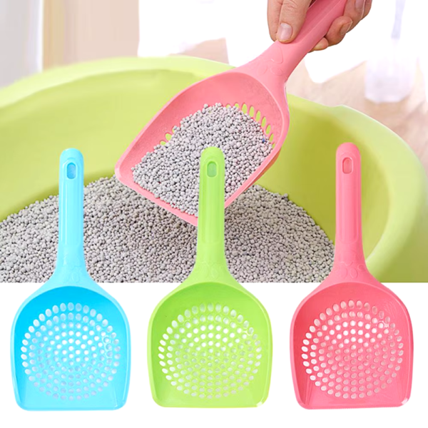 Plastic Cat Litter Scoop Pet Care Sand Waste Scooper Shovel Hollow Cleaning Tool Small Holes Shovel Sand Litter Beach Shovel - Image 2