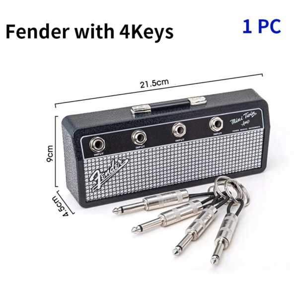 Music Key Storage Frame Fender Guitar Wall Mount Key Ring Holder Vintage Vintage Amp Key Ring Holder Home Decoration Gift 2.0 - Image 8