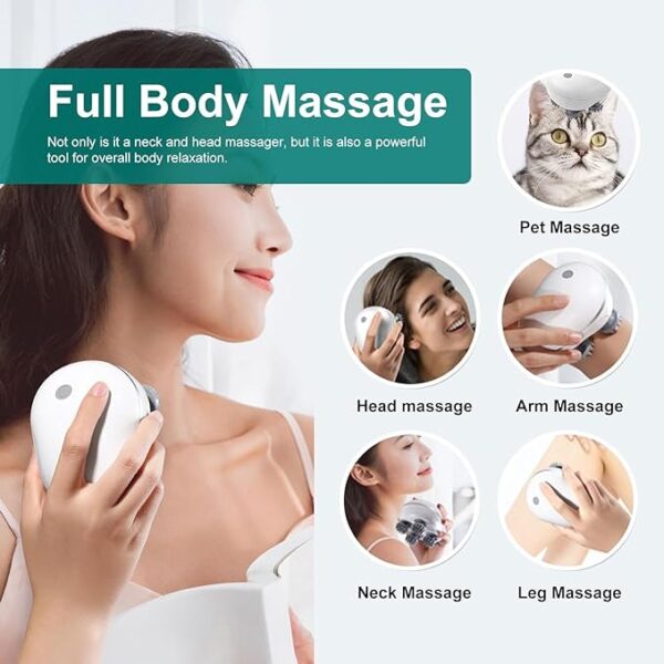 Electric Head and Scalp Massager with Advanced Red Light Therapy